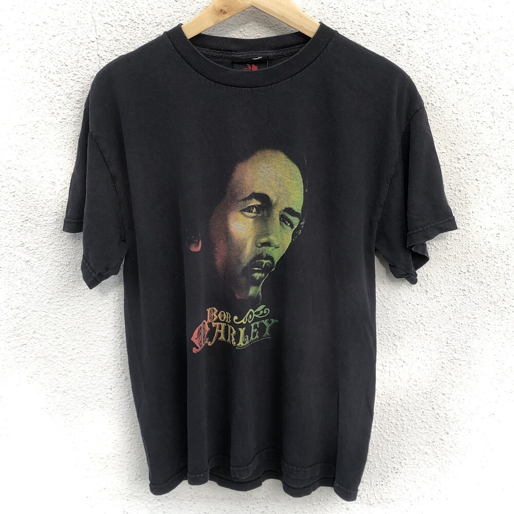 Vintage Bob Marley T Shirt Mens Reggae Distressed Rasta 90s 2000s concert
